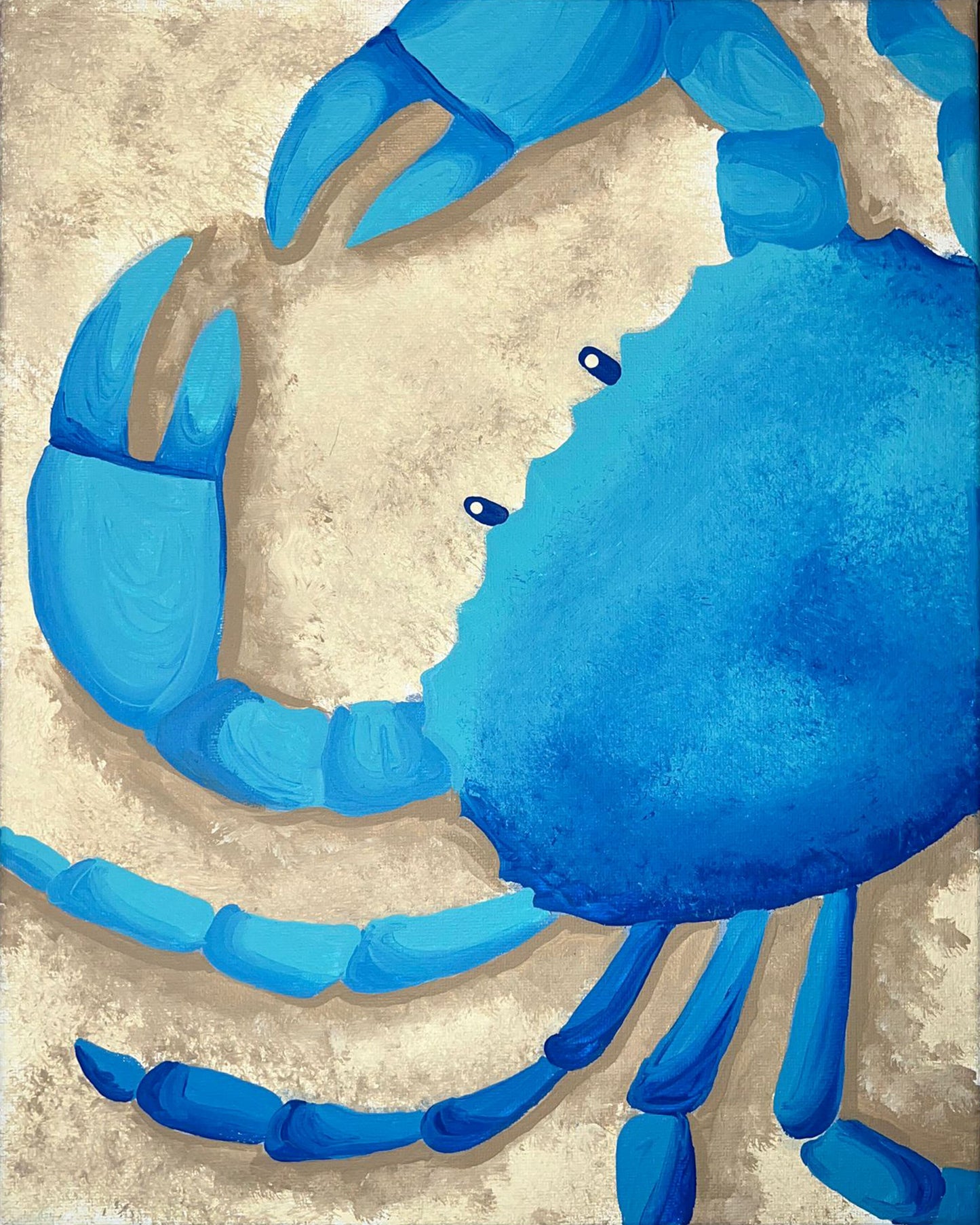 Blue Crab - DIY Paint At Home Painting Kit