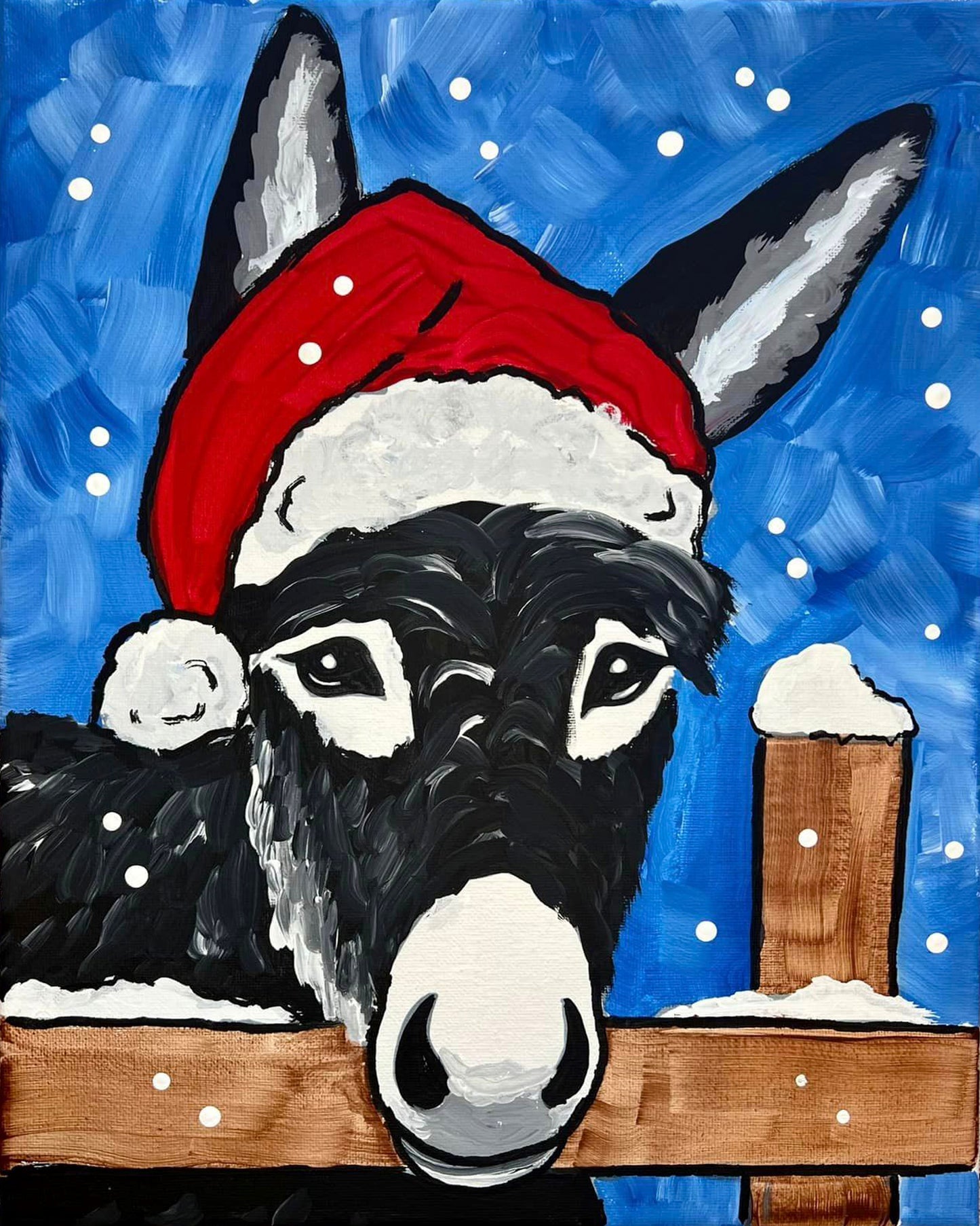 Christmas Donkey DIY Paint at Home Painting Kit