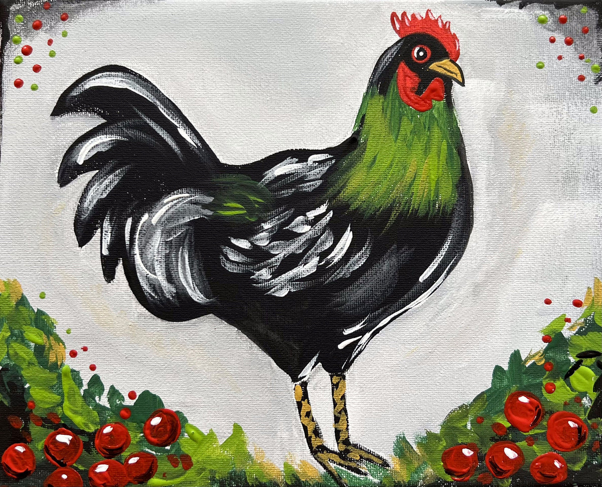 Christmas Chicken DIY Paint at Home Painting Kit