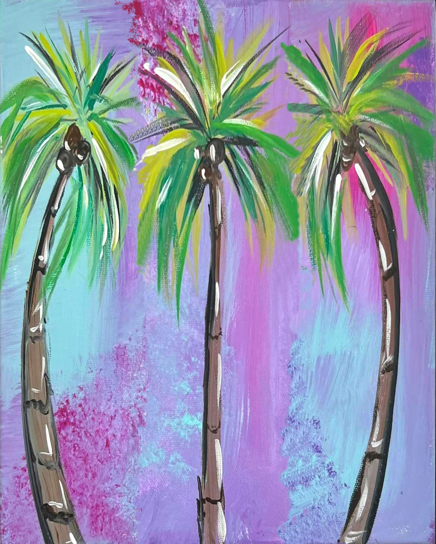 Summer Palms DIY Paint at Home Painting Kit