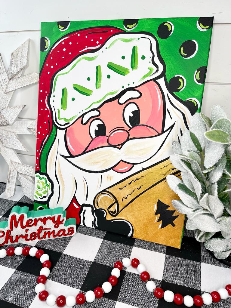 Santa's List DIY Paint at Home Painting Kit.