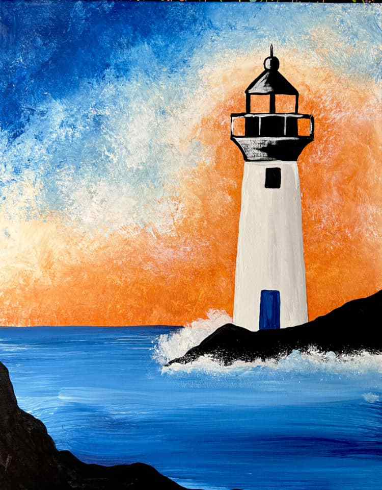 Lighthouse - DIY Paint At Home Painting Kit