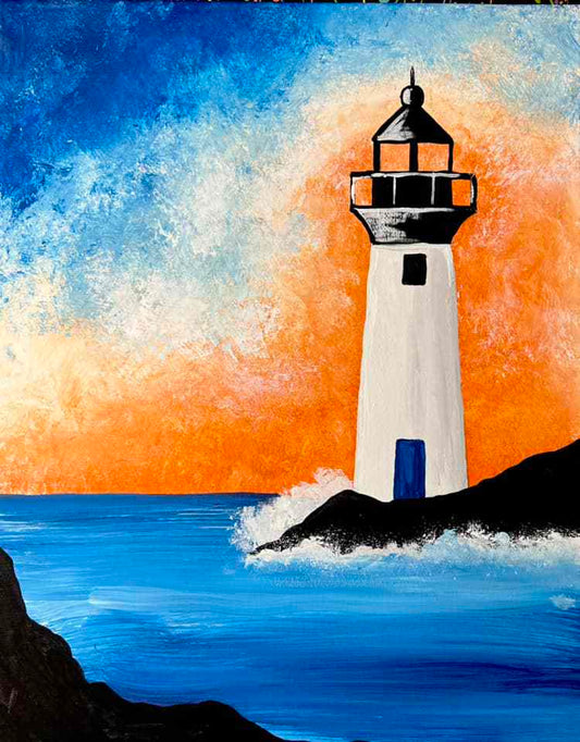 Lighthouse - DIY Paint At Home Painting Kit