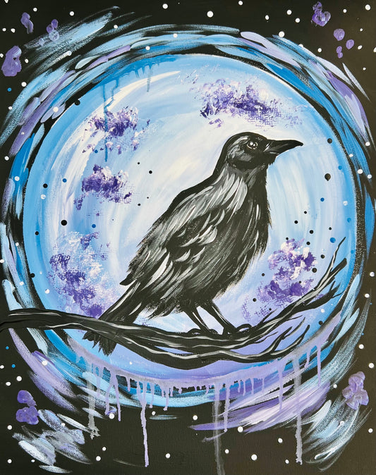 Twilight Raven DIY Paint at Home Painting Kit