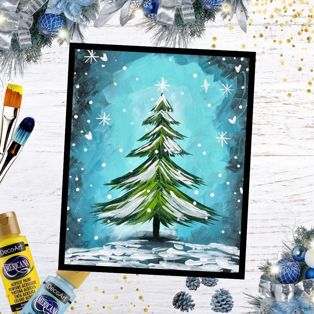 Magical Christmas Tree - DIY Paint at Home Painting Kit