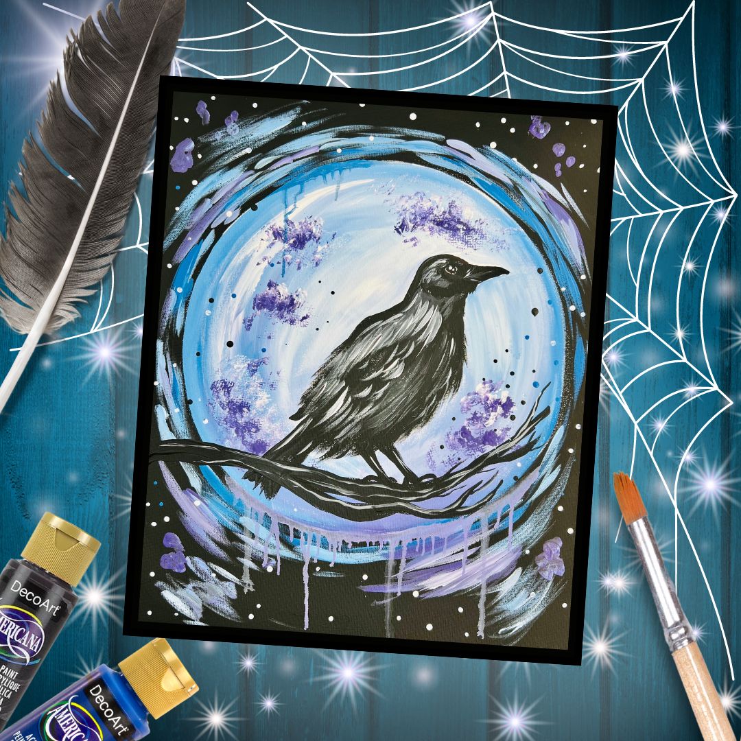 Twilight Raven DIY Paint at Home Painting Kit