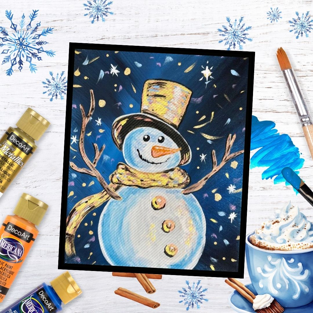 Snowman DIY Paint at Home Painting Kit