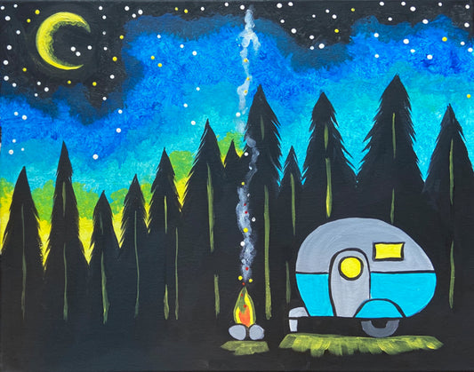 Under the Stars Camper DIY Paint at Home Painting Kit